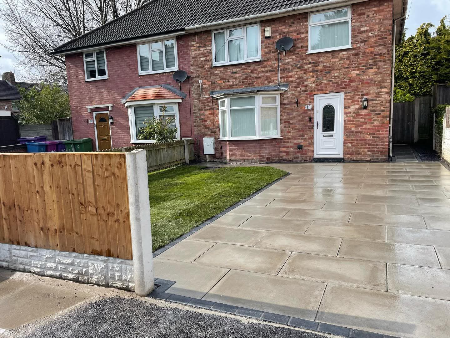 Driveway, Patio & Front Fence